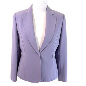 Tahari Blazer Jacket Size 10P 10 Petite Lavender